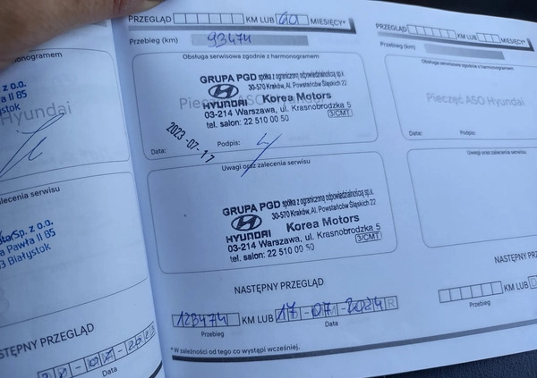 Hyundai I30 cena 56000 przebieg: 105000, rok produkcji 2019 z Warszawa małe 172
